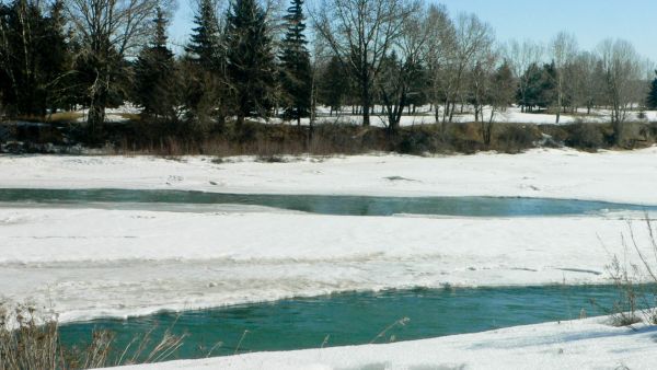 frozen river